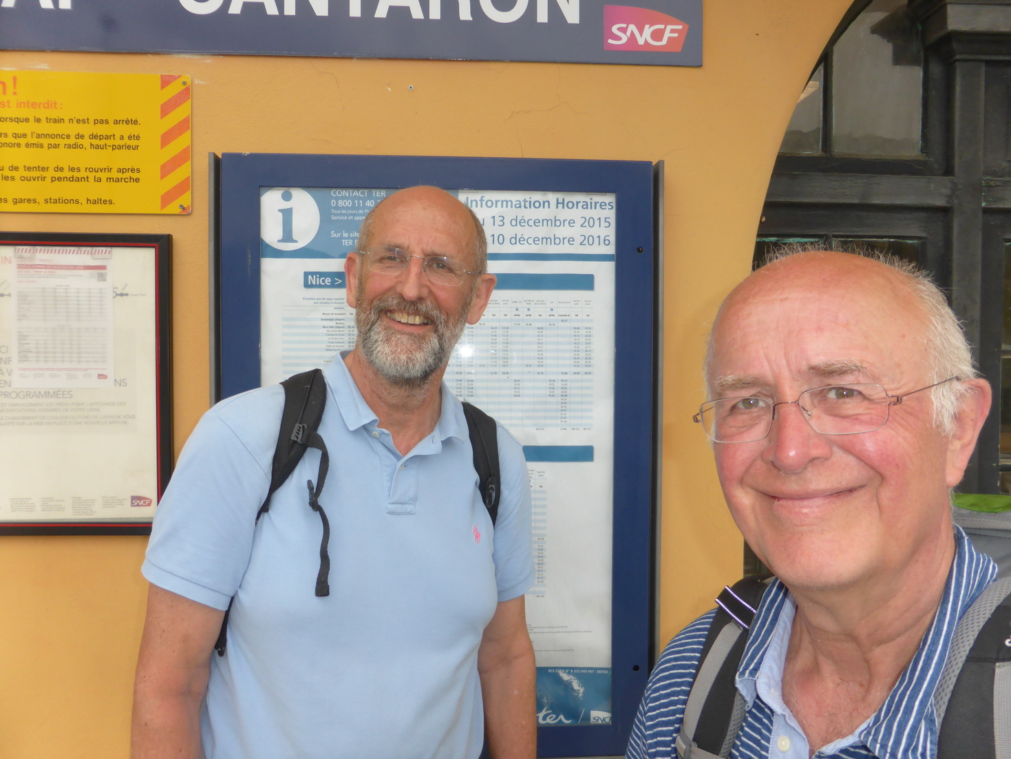 We eindigen toch nog redelijk opgewekt bij het station van Drap-Cantaron.